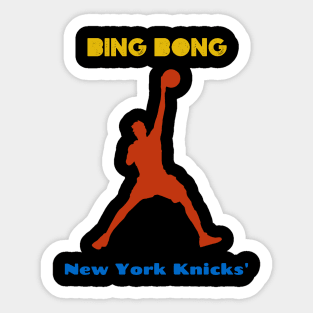 Bing Bong New York Knicks Spoof Sticker